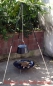 Preview: Tripod 180 cm telescopic frame for goulash kettle, chain height adjustment, fish kettle, grill 1176