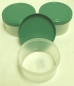 Preview: Storage jar round with lid, green 0,35 L (Ø 10x5,5 cm) by Gies