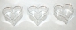 Preview: 3 pieces "Heart" tealight sleeves, candle shapes, incl. wicks