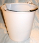 Preview: Bucket white 17 litres with spout and inner scale, industrial bucket