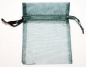 Preview: Chiffon bag dark green 9 x 12 cm - pack of 6