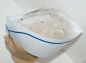 Preview: Paper boat white, blue decorative stripes, 100 pieces adjustable, cap, chef's hat