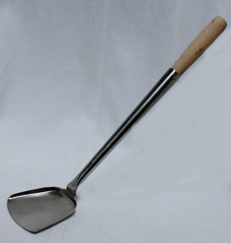 Ladle, flat for wok 43 cm; Wok turning ladle, wok,