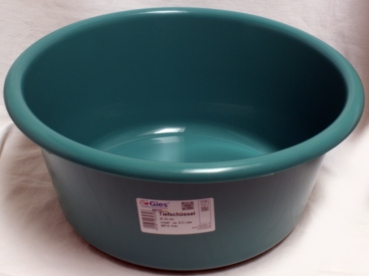 Bowl, Ø 32 cm; 6,5 L, dark green, plastic Deep bowl by Gies, salad, sausage,