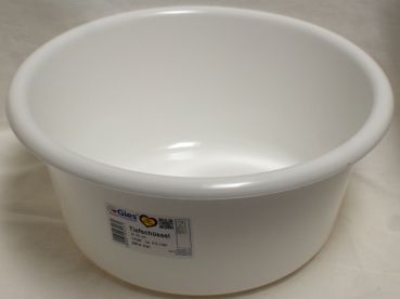 Bowl, plastic deep bowl Ø 28 cm; 4,5 L white by Gies, Salad, Sausage,