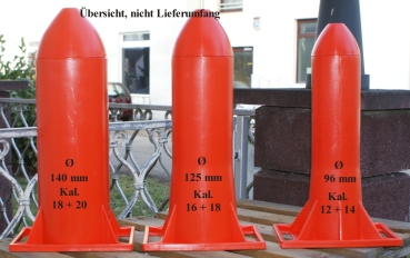 Retracting tube, retracting aid, filling tube, 140 mm, 18 + 20 calibre, ham net aid, roll roasting net aid,