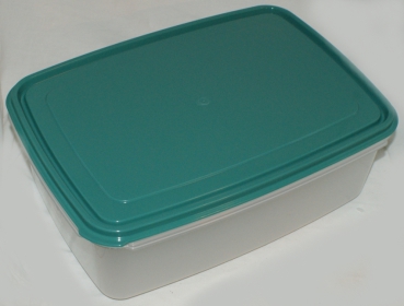 Reifebox inkl. Käsematte / Abtropfmatte (Deckel Mintgrün) ca. 9 Liter - 37,5x26,5x13,2 cm