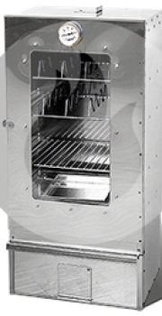 Multifunctional smoker with window and accessories 1.4016 Cr stainless steel (508)