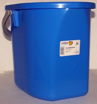 Bucket 12 L, oval, blue