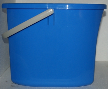 Bucket 12 L, oval, blue