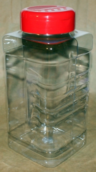 Storage tin / spice tin square with lid 1000 mL, shaker,