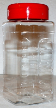 Storage tin / spice tin square with lid 500 mL, shaker,