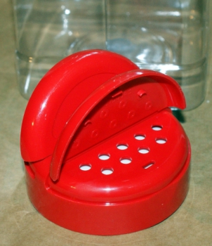 Storage tin / spice tin square with lid 500 mL, shaker,