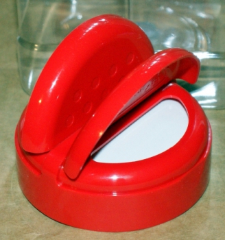 Storage tin / spice tin square with lid 500 mL, shaker,