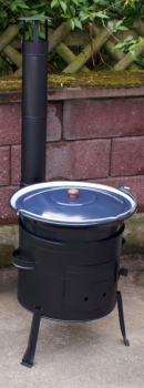 Goulash cannon (39), incl. 22 litre kettle + lid, instructions,recipes,goulash oven,field kitchen,knuckle of pork