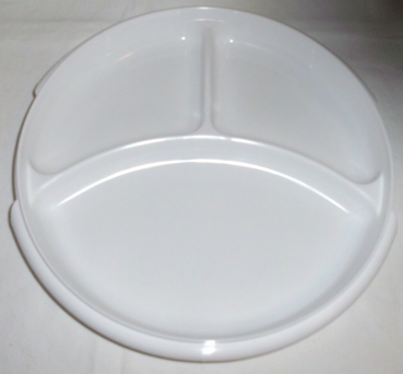 Menu plate with lid, by Gies