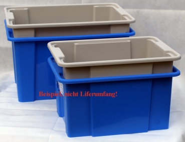 Unibox approx. 15 L, blue Curing box, mixing vessel, by Gies
