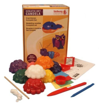 Candle kneading set 8 x 40 g, make your own candles