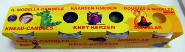 Candle modelling set 4 x 100 g with wick and instructions, from 5 years*, candle modelling wax