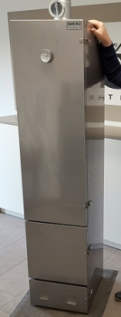 Aluminiertes Stahlblech, Räucherofen 180x40x40 cm, Doppelwandig isoliert(1813)