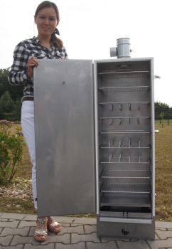 Smoking oven, insulated, CR stainless steel without window 120x39x33 cm insulated (1233) smoke