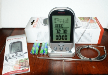 Digitales Funk-Bratenthermometer mit Zeitmesser