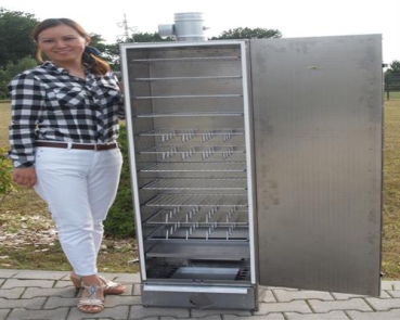 1.4301 V2A stainless steel without window 150x39x33 cm insulated, smoking (1523) Smoker oven, smoking,