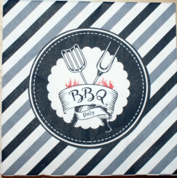 20 napkins, BBQ party, grill party, garden party