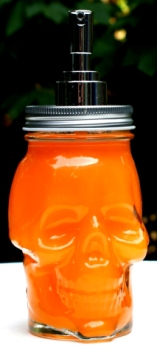 skull glass 500 ml, sauce dispenser, party, horror party, Halloween, soap dispenser