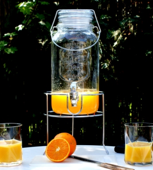 Drink dispenser 4 litres with swing top, party, garden party, gift idea