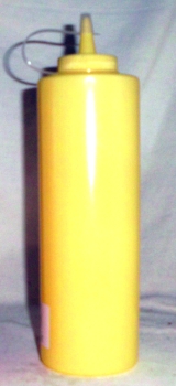 Mustard bottle 700 ml, yellow, squeeze bottle, dispenser bottle,mustard