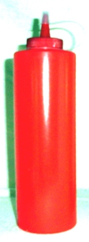 Ketchup bottle 700 ml, red, squeeze bottle, dispenser bottle, ketchup