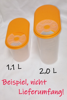 Streudose mit Deckel (orange) 2 L (ca.19x10x18,5cm) von Gies