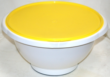 Schüssel, rund 6 Liter mit Deckel, Hefeteigschüssel, Buletten, Hackepeter, Salat
