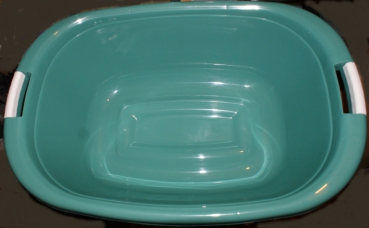 Tub oval 45 liters, Nordic-Mint, mixing tub, mixing tub, approx. 70x48x25 cm, baby tub, sausage, pickle