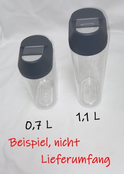 Schütte mit Deckel (dunkelgrau) 0,7 L,  1,1 L von Gies, Schüttdose