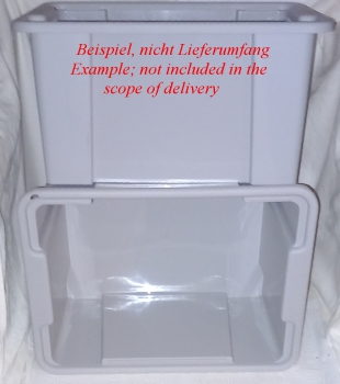 Unibox 15 L, grey – including lid, by Gies