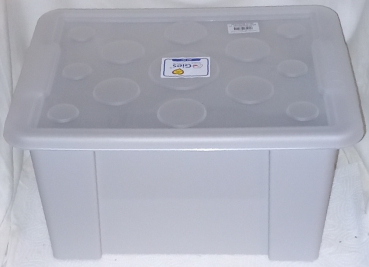 Unibox 15 L, grey – including lid, by Gies
