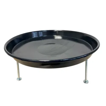 Feuerstelle Emaille 35 cm - Feuerschale für Fisch-, Gulaschkessel, Grillrost, Camping