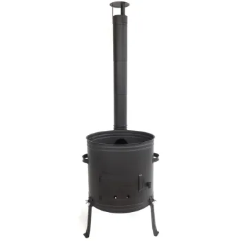 Ofen Gulaschkanone Gulaschofen 42 cm für 22L oder 30L Gulaschkessel Material 1,2 mm