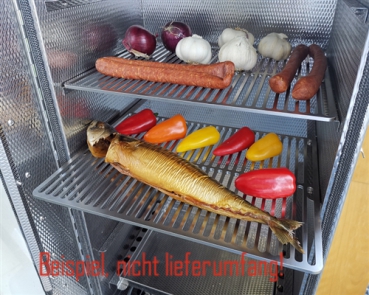 Gelasertes Grillrost 42x39 cm; aus 1.4301 V2A-Edelstahl - massiv hochwertig