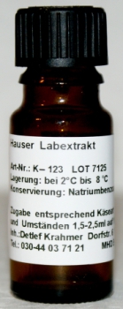 Hauser Original Labextrakt, Lab, Käselab, Naturlab - 12 g = ca. 10 mL