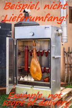 Smoker and burn-through chamber Jumbolino Aluminium