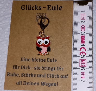 Kleine Glückseule, Mitbringsel, Eule, Geschenkidee, Anhänger