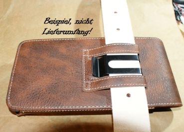 Handytasche in Lederoptik, Gürteltasche mit Magnetverschluß