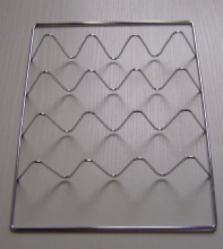 Preview: Fish basket, fish grid, 34x25cm, chrome-plated for Smoki Smokehouses