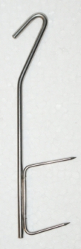 Fish hook, smoking hook 2 points, welded and stained, hook