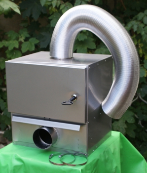 External smoke generator for SMOKI's made of CR stainless steel