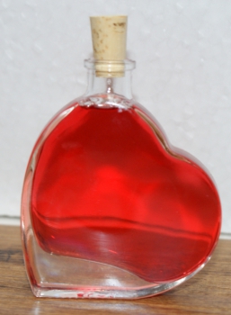 Herz "Passion" 200 ml - mit Spitzkorken, Valentinstag, Muttertag