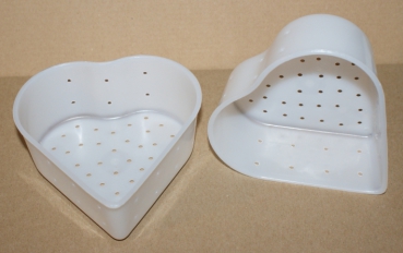Special occasion cheese mould, heart shape for cheese, cream cheese, curd,